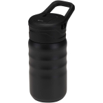 Gourde sport avec paille rabattable anti-fuite 350 ml couleur noir