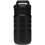 Gourde sport avec paille rabattable anti-fuite 350 ml couleur noir deuxième vue arrière