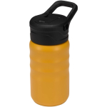 Gourde sport avec paille rabattable anti-fuite 350 ml couleur jaune
