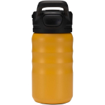 Gourde sport avec paille rabattable anti-fuite 350 ml couleur jaune deuxième vue arrière