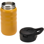 Gourde sport avec paille rabattable anti-fuite 350 ml couleur jaune deuxième vue