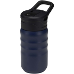 Gourde sport avec paille rabattable anti-fuite 350 ml couleur bleu marine