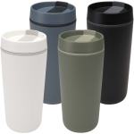 Mug isotherme double paroi avec bouchon vissé 480 ml couleur blanc deuxième vue en couleurs