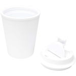 Tasse isotherme double paroi bouchon vissé anti-fuite 300 ml couleur blanc deuxième vue