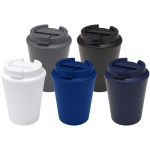 Tasse isotherme double paroi bouchon vissé anti-fuite 300 ml couleur blanc deuxième vue en couleurs