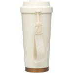 Mug isotherme double paroi en inox finition mate 480 ml couleur beige deuxième vue arrière