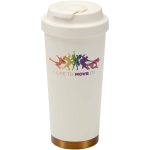 Mug isotherme double paroi en inox finition mate 480 ml couleur beige