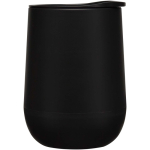 Gobelet double paroi avec couvercle coulissant isolant 360 ml couleur noir vue latérale