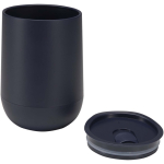 Gobelet double paroi avec couvercle coulissant isolant 360 ml couleur bleu marine deuxième vue