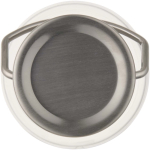 Bouteille en inox 600 ml avec bouchon vissé et poignée couleur transparent troisième vue frontale