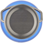 Bouteille en inox 600 ml avec bouchon vissé et poignée couleur bleu roi troisième vue frontale