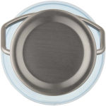 Bouteille en inox 600 ml avec bouchon vissé et poignée couleur bleu ciel troisième vue frontale