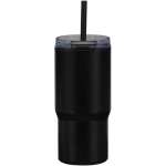 Gobelet isotherme double paroi couvercle antifuite 540 ml couleur noir deuxième vue arrière