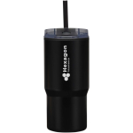 Gobelet isotherme double paroi couvercle antifuite 540 ml couleur noir vue impression avec logo 2