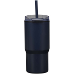 Gobelet isotherme double paroi couvercle antifuite 540 ml couleur bleu marine deuxième vue arrière