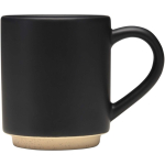 Tasse empilable céramique base moderne non émaillée 180 ml couleur noir deuxième vue latérale