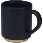 Tasse empilable céramique base moderne non émaillée 180 ml couleur bleu marine