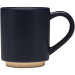 Tasse empilable céramique base moderne non émaillée 180 ml couleur bleu marine deuxième vue latérale