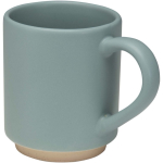 Tasse empilable céramique base moderne non émaillée 180 ml couleur bleu pastel