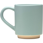 Tasse empilable céramique base moderne non émaillée 180 ml couleur bleu pastel vue latérale