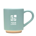 Tasse empilable céramique base moderne non émaillée 180 ml avec zone d'impression