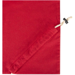 Sac cabas pliable avec cordon coton recyclé 140 g/m² couleur rouge vue détail 1