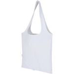 Sac cabas pliable avec cordon coton recyclé 140 g/m² couleur blanc deuxième vue