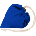 Sac cabas pliable avec cordon coton recyclé 140 g/m² couleur bleu roi troisième vue