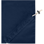 Sac cabas pliable avec cordon coton recyclé 140 g/m² couleur bleu marine vue détail 1