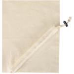 Sac cabas pliable avec cordon coton recyclé 140 g/m² couleur naturel vue détail 1
