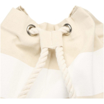 Sac toile en coton recyclé avec anses corde 270 g/m² couleur blanc vue détail 1