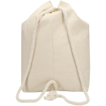 Sac toile en coton recyclé avec anses corde 270 g/m² couleur naturel deuxième vue arrière