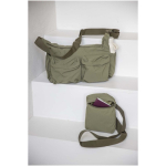 Sac bandoulière pour ordinateur avec sangle valise 13 pouces couleur vert foncé image nature morte 2