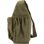 Sac bandoulière pour ordinateur avec sangle valise 13 pouces couleur vert foncé vue latérale