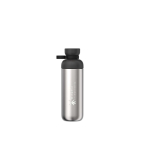Gourde en inox recyclé double ouverture 700 ml Mepal couleur noir vue impression avec logo 2
