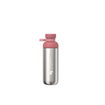 Gourde en inox recyclé double ouverture 700 ml Mepal couleur rose vue impression avec logo 2