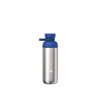 Gourde en inox recyclé double ouverture 700 ml Mepal couleur bleu pastel vue impression avec logo 2