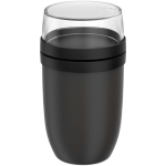 Boîte repas plastique double compartiment 1,05 L Mepal couleur noir