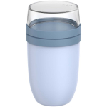 Boîte repas plastique double compartiment 1,05 L Mepal couleur bleu