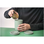 Boîte repas plastique double compartiment 1,05 L Mepal couleur bleu pastel image nature morte