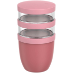 Boîte repas anti-fuite 3 compartiments 900 ml Mepal couleur rose