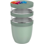 Boîte repas anti-fuite 3 compartiments 900 ml Mepal couleur vert pomme