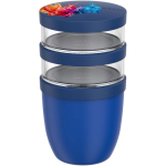 Boîte repas anti-fuite 3 compartiments 900 ml Mepal couleur bleu pastel
