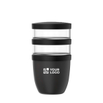 Boîte repas anti-fuite 3 compartiments 900 ml Mepal avec zone d'impression