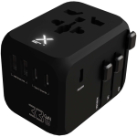 Adaptateur voyage personnalisable charge rapide GaN 33 W couleur noir