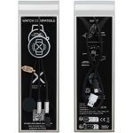 Câble de charge 7-en-1 smartwatch et téléphone SCX.design couleur noir deuxième vue avec boîte