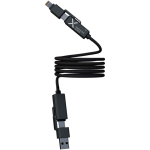 Câble magnétique ultrarapide double entrée 100 W SCX.design couleur noir