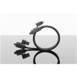 Câble magnétique ultrarapide double entrée 100 W SCX.design couleur noir cinquième vue