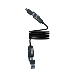 Câble magnétique ultrarapide double entrée 100 W SCX.design avec zone d'impression