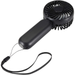 Ventilateur portable rechargeable 3 vitesses avec USB-C couleur noir